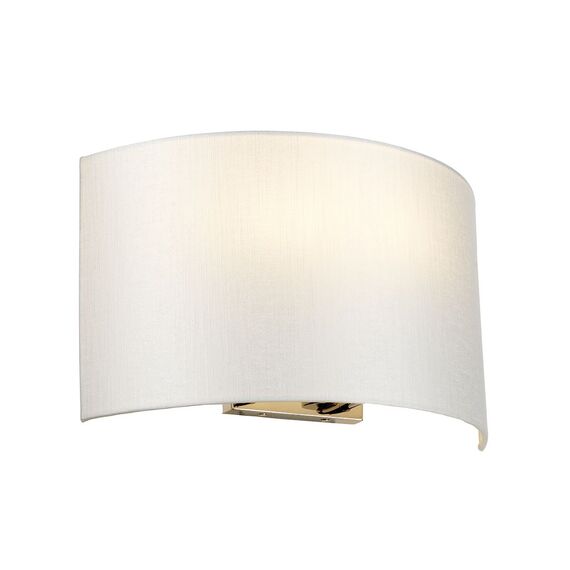 Аплик Cooper 2xE27 Large Curved Back Plate Polished Chrome Designer's Lightbox DL-COOPER-L-IV-PC | Osvetlenieto.bg