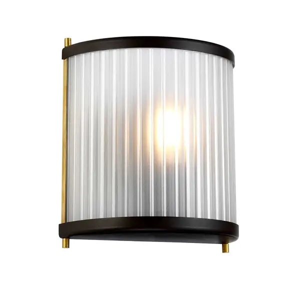 Аплик Corona 1xE27 Museum Bronze Dark Brown Painted Aged Brass Elstead Lighting DL-CORONA1-BAB | Osvetlenieto.bg