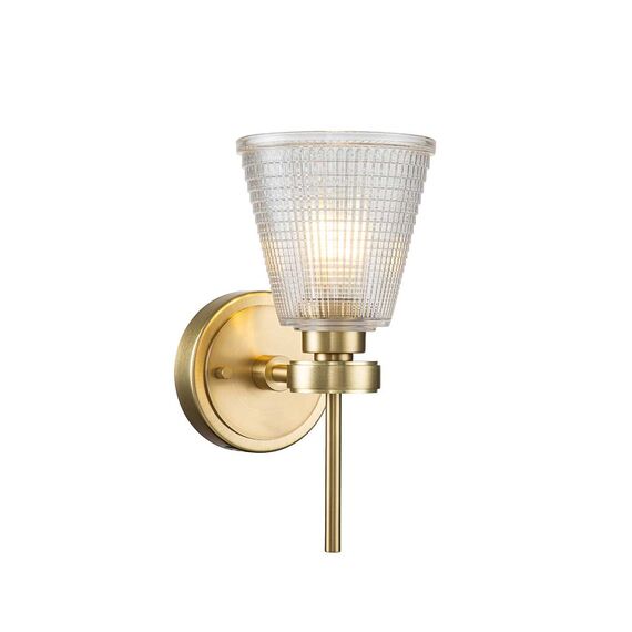 Аплик Gunnislake 1xG9 Brushed Brass Elstead Lighting BATH-GUNNIS1-BB | Osvetlenieto.bg