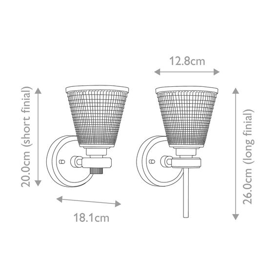 Аплик Gunnislake 1xG9 Brushed Brass Elstead Lighting BATH-GUNNIS1-BB | Osvetlenieto.bg