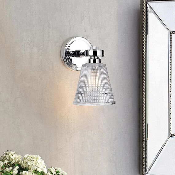 Аплик Gunnislake 1xG9 Polished Chrome Elstead Lighting BATH-GUNNIS1-PC | Osvetlenieto.bg