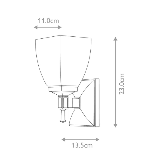 Аплик Shirebrook 1xG9 Polished Chrome Elstead Lighting BATH-SB1 | Osvetlenieto.bg