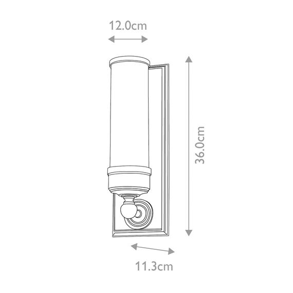 Аплик Worcester 1xG9 Polished Chrome Elstead Lighting BATH-WS1 | Osvetlenieto.bg