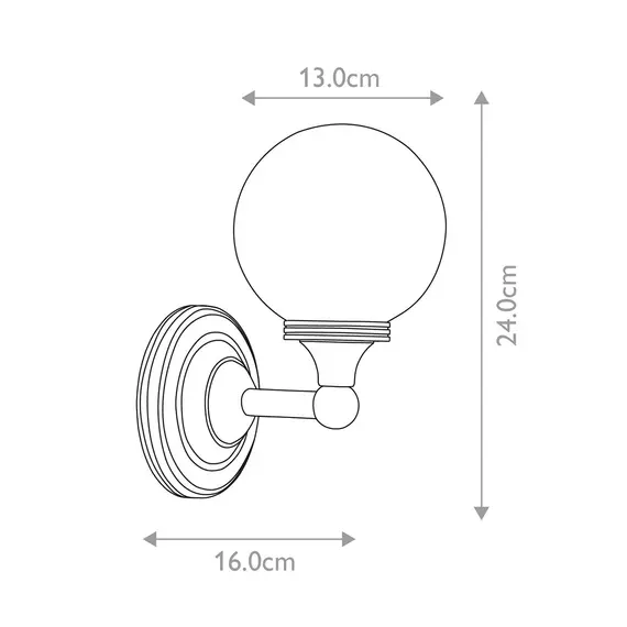 Аплик за баня Austen 1xG9 Polished Chrome Elstead Lighting BATH-AUSTEN4-PC | Osvetlenieto.bg
