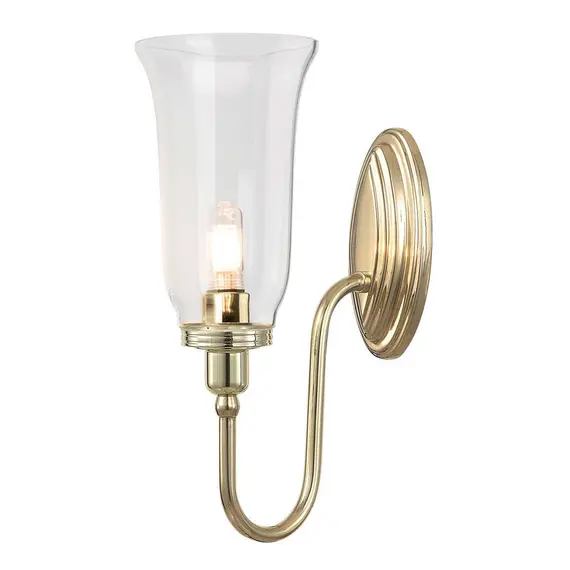 Аплик за баня Blake 1 Polished Brass Elstead Lighting BATH-BLAKE2-PB | Osvetlenieto.bg