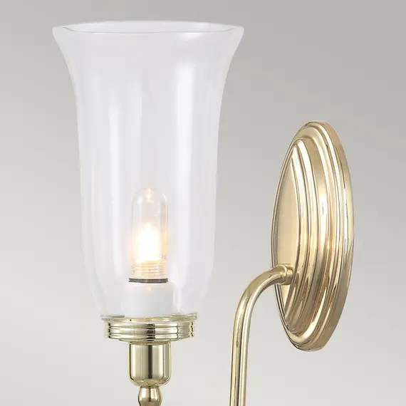 Аплик за баня Blake 1 Polished Brass Elstead Lighting BATH-BLAKE2-PB | Osvetlenieto.bg