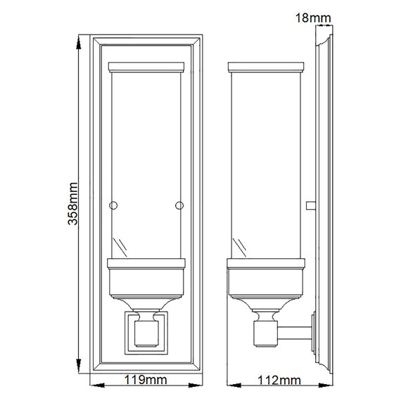Аплик за баня Cambridge 1xG9 Polished Chrome Elstead Lighting BATH-CM1 | Osvetlenieto.bg