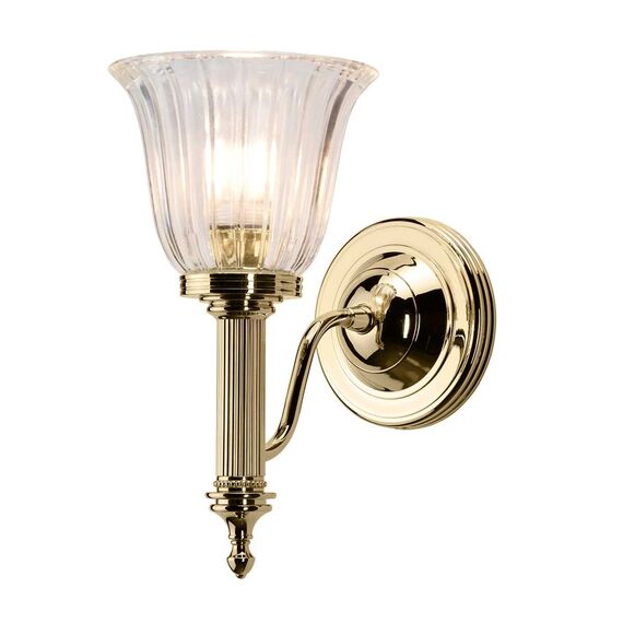 Аплик за баня Carroll 1xG9 Polished Brass Elstead Lighting BATH-CARROLL1-PB | Osvetlenieto.bg