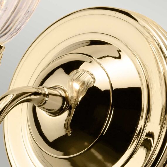 Аплик за баня Carroll 1xG9 Polished Brass Elstead Lighting BATH-CARROLL1-PB | Osvetlenieto.bg