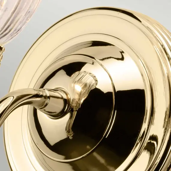 Аплик за баня Carroll 1xG9 Polished Brass Elstead Lighting BATH-CARROLL1-PB | Osvetlenieto.bg