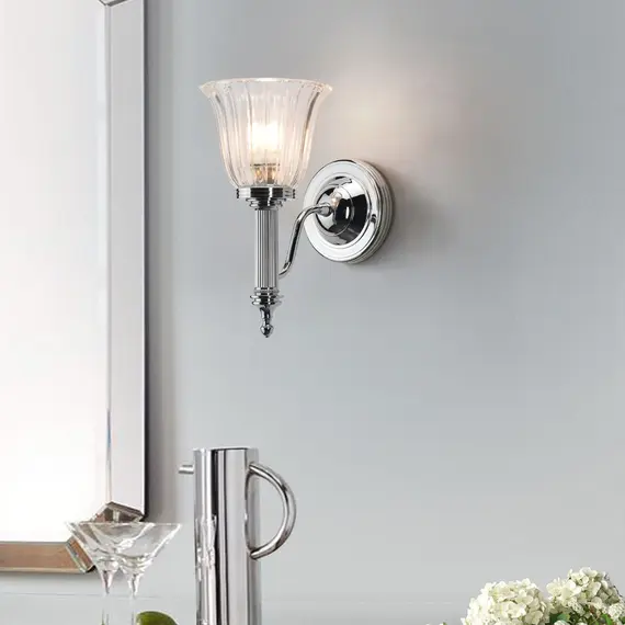 Аплик за баня Carroll 1xG9 Polished Chrome Elstead Lighting BATH-CARROLL1-PC | Osvetlenieto.bg