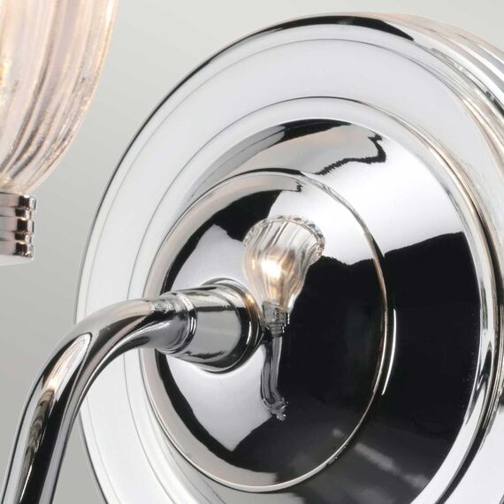 Аплик за баня Carroll 1xG9 Polished Chrome Elstead Lighting BATH-CARROLL1-PC | Osvetlenieto.bg