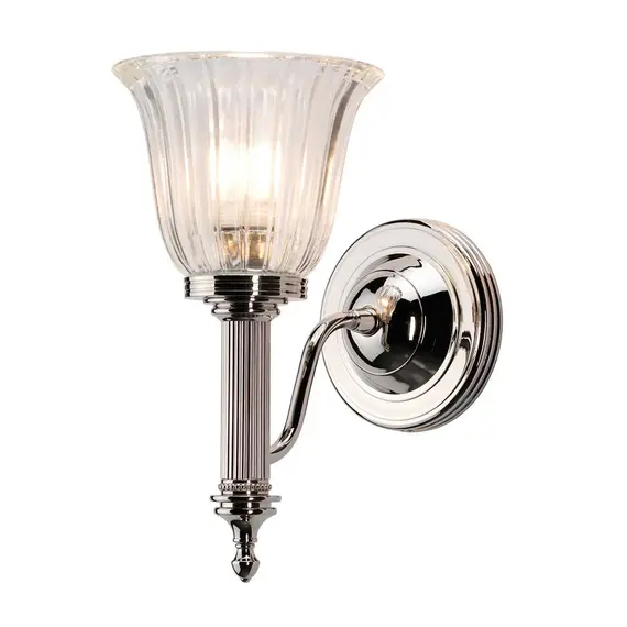 Аплик за баня Carroll 1xG9 Polished Nickel Elstead Lighting BATH-CARROLL1-PN | Osvetlenieto.bg