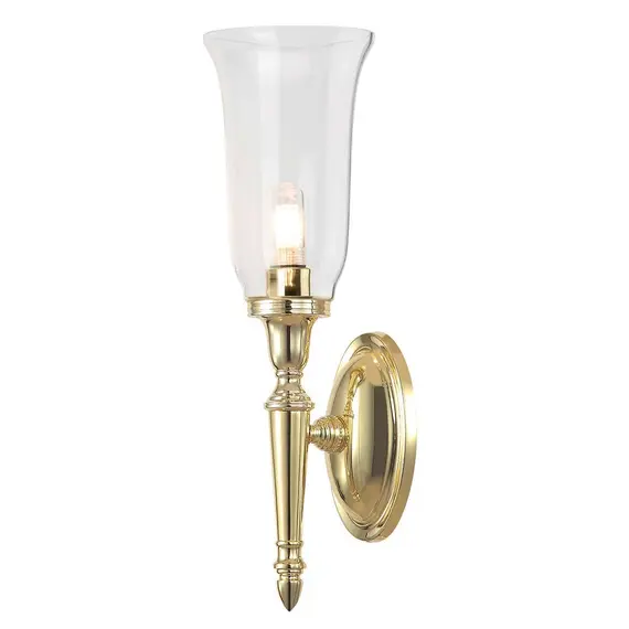 Аплик за баня Dryden 1xG9 Polished Brass Elstead Lighting BATH-DRYDEN2-PB | Osvetlenieto.bg
