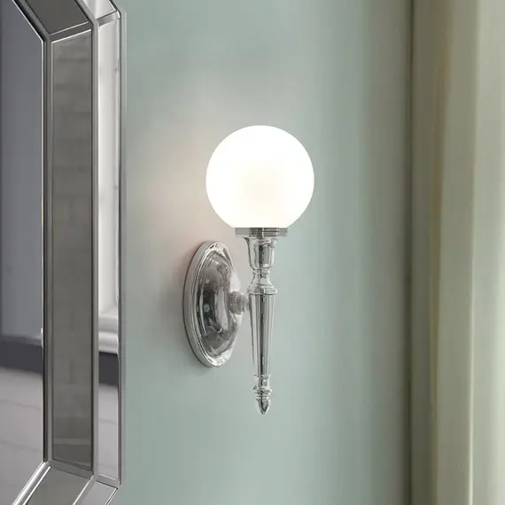 Аплик за баня Dryden 1xG9 Polished Chrome Elstead Lighting BATH-DRYDEN4-PC | Osvetlenieto.bg