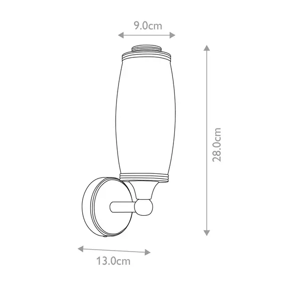 Аплик за баня Eliot 1xG9 Polished Brass Elstead Lighting BATH-ELIOT1-PB | Osvetlenieto.bg