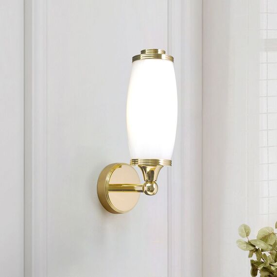 Аплик за баня Eliot 1xG9 Polished Brass Elstead Lighting BATH-ELIOT1-PB | Osvetlenieto.bg