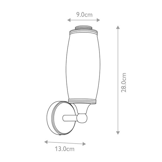 Аплик за баня Eliot 1xG9 Polished Chrome Elstead Lighting BATH-ELIOT1-PC | Osvetlenieto.bg