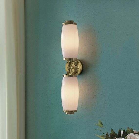 Аплик за баня Eliot 2xG9 Polished Brass Elstead Lighting BATH-ELIOT2-PB | Osvetlenieto.bg
