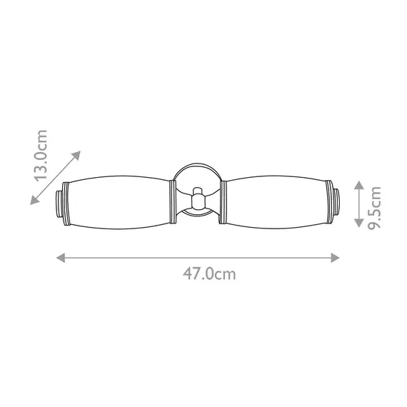 Аплик за баня Eliot 2xG9 Polished Chrome Elstead Lighting BATH-ELIOT2-PC | Osvetlenieto.bg