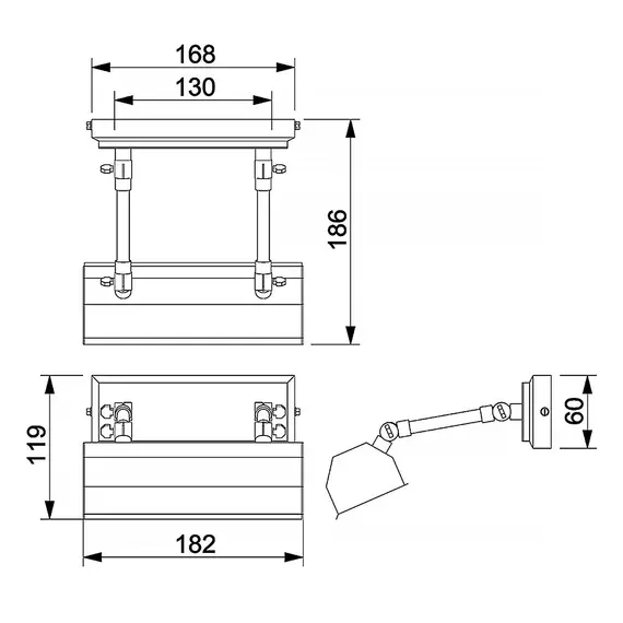Аплик за картина Chawton 1xE14 Small Polished Brass Elstead Lighting CHAWTON-PLS-PB | Osvetlenieto.bg