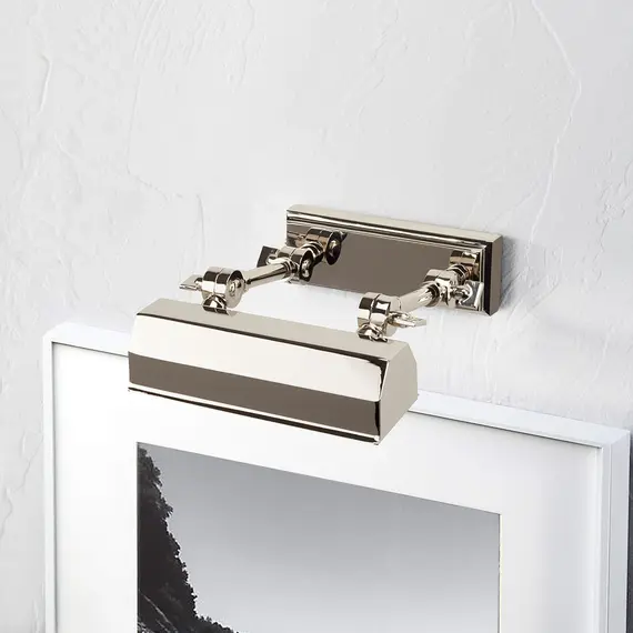 Аплик за картина Chawton 1xE14 Small Polished Nickel Elstead Lighting CHAWTON-PLS-PN | Osvetlenieto.bg