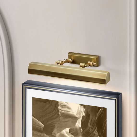 Аплик за картина Chawton 2xE14 Medium Picture Aged Brass Elstead Lighting CHAWTON-PLM-AB | Osvetlenieto.bg