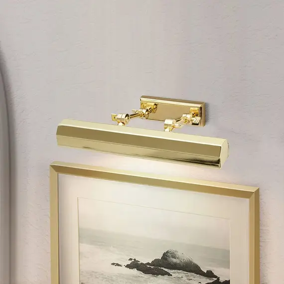 Аплик за картина Chawton 2xE14 Medium Picture Polished Brass Elstead Lighting CHAWTON-PLM-PB | Osvetlenieto.bg