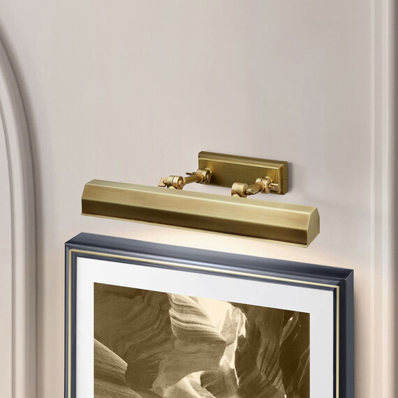Аплик за картина Chawton 2xE14 Medium Picture Aged Brass Elstead Lighting CHAWTON-PLM-AB | Osvetlenieto.bg