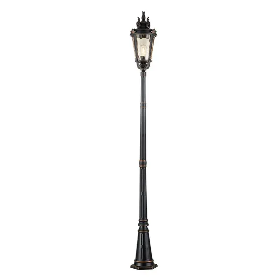 Градински стълб Baltimore 1xE27 Large Weathered Bronze Elstead Lighting BT5-L | Osvetlenieto.bg