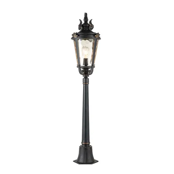 Градински стълб Baltimore 1xE27 Medium Pillar Weathered Bronze Elstead Lighting BT4-M | Osvetlenieto.bg