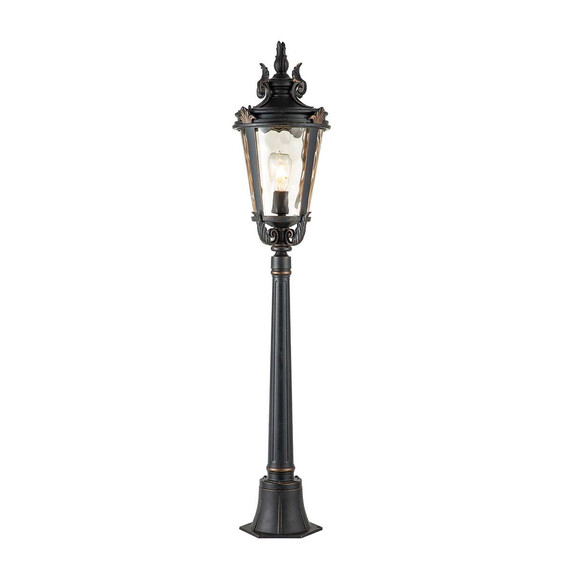 Градински стълб Baltimore 1xE27 Medium Pillar Weathered Bronze Elstead Lighting BT4-M | Osvetlenieto.bg