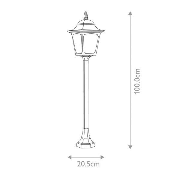 Градински стълб Chapel 1xE27 Black Elstead Lighting CP5-BLACK | Osvetlenieto.bg Градински стълб Chapel 1xE27 Black Elstead Lighting CP5-BLACK | Osvetlenieto.bg