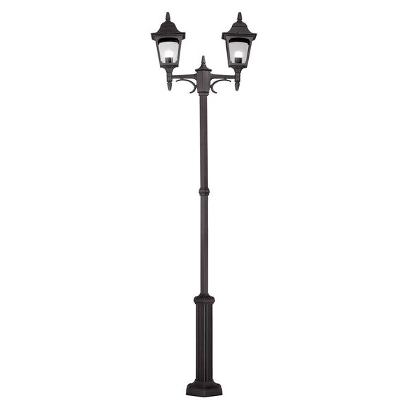 Градински стълб Chapel 2xE27 Twin Post Black Elstead Lighting CP8-BLACK | Osvetlenieto.bg