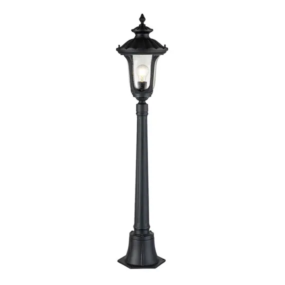 Градински стълб Chicago 1xE27 Small Textured Black Elstead Lighting CC4-S-BK | Osvetlenieto.bg