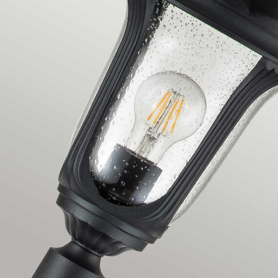 Градински стълб Chicago 1xE27 Small Textured Black Elstead Lighting CC4-S-BK | Osvetlenieto.bg