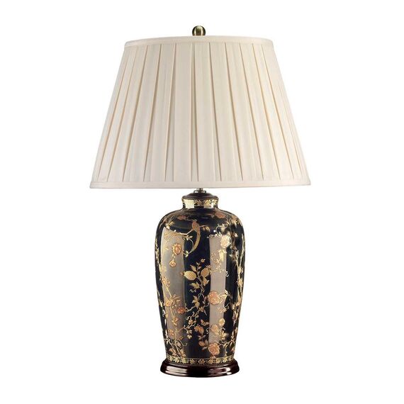 Настолна лампа Black Birds 1xE27 Black and Gold Elstead Lighting BLACKBIRDS-TL | Osvetlenieto.bg