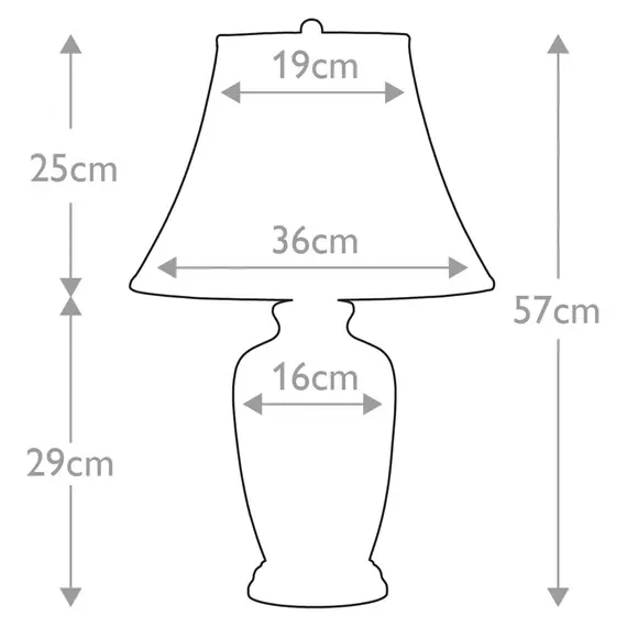 Настолна лампа Blue Ginger Jar 1xE27 Blue and White Elstead Lighting BLUE-G-JAR-TL | Osvetlenieto.bg