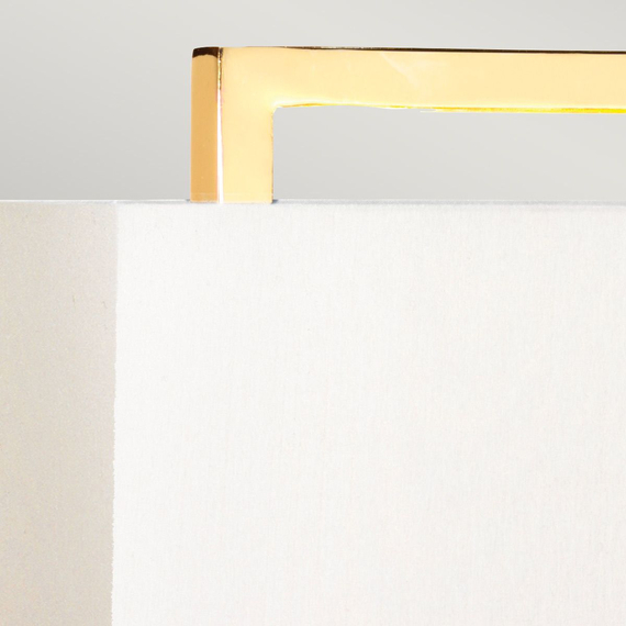 Настолна лампа Cross 1xE27 Polished Gold with Ivory Shade Elstead Lighting CROSS-TL-IVORY | Osvetlenieto.bg