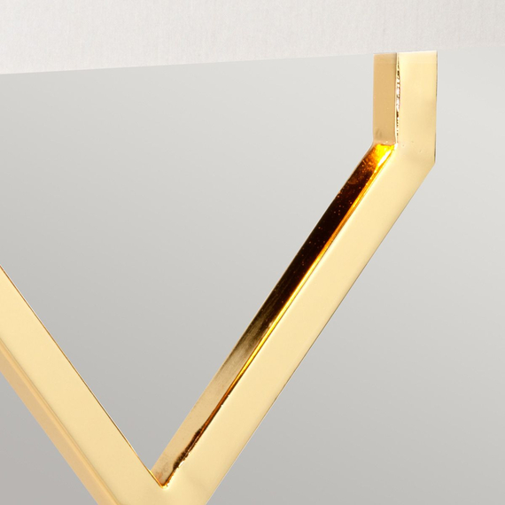 Настолна лампа Cross 1xE27 Polished Gold with Ivory Shade Elstead Lighting CROSS-TL-IVORY | Osvetlenieto.bg