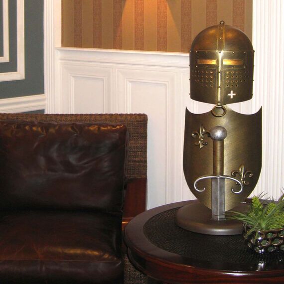 Настолна лампа Crusader 1xGX53 Burnished Bronze Elstead Lighting CRUSADER-T-L | Osvetlenieto.bg Настолна лампа Crusader 1xGX53 Burnished Bronze Elstead Lighting CRUSADER-T-L | Osvetlenieto.bg