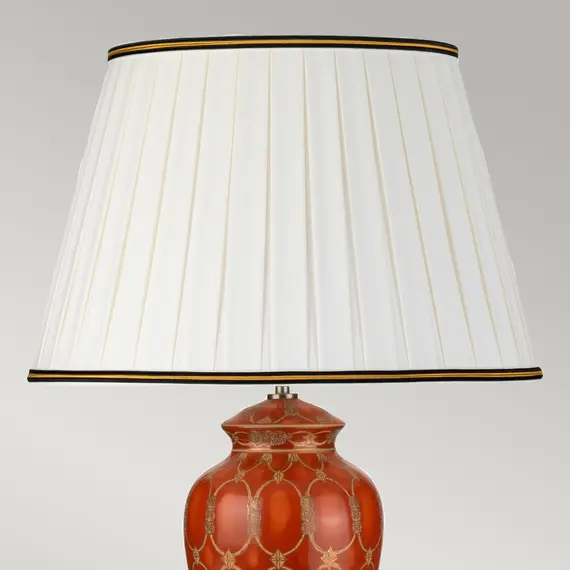 Настолна лампа Datai 1xE27 Terracotta and Gold Designer's Lightbox DL-DATAI-TL | Osvetlenieto.bg