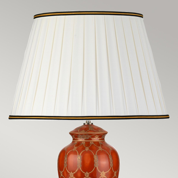 Настолна лампа Datai 1xE27 Terracotta and Gold Designer's Lightbox DL-DATAI-TL | Osvetlenieto.bg