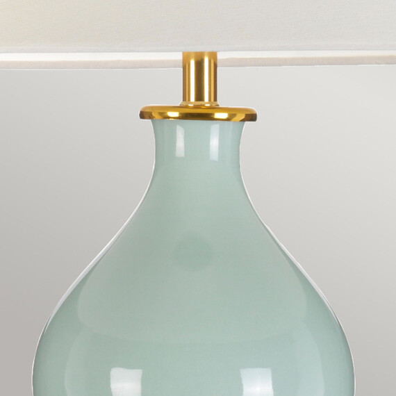 Настолна лампа Harbin Gourd 1xE27 Tall Empire Celadon Designer's Lightbox DL-HARBIN-TL-CEL | Osvetlenieto.bg