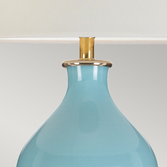 Настолна лампа Harbin Gourd 1xE27 Tall Empire Duck Egg Blue Designer's Lightbox DL-HARBIN-TL-DEB | Osvetlenieto.bg