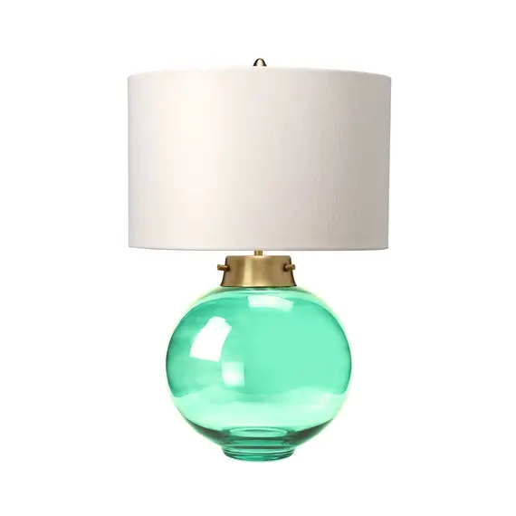 Настолна лампа Kara 1xE27 Dark Green Aged Brass and Dark Green Glass Elstead Lighting DL-KARA-TL-GREEN | Osvetlenieto.bg