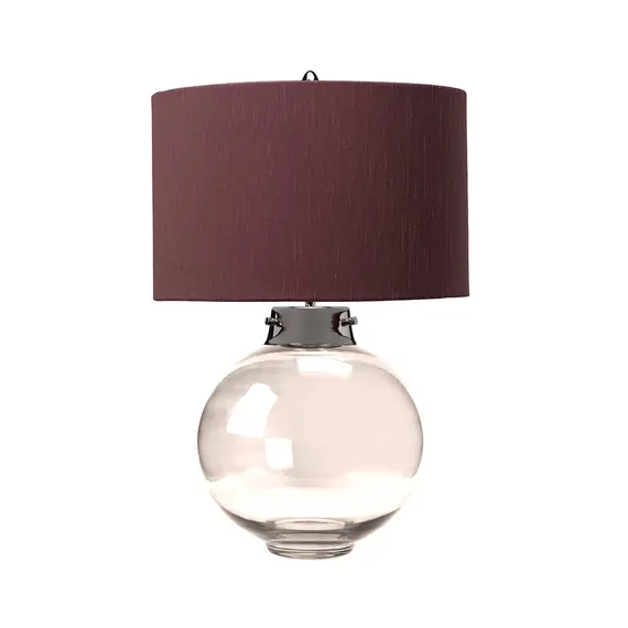 Настолна лампа Kara 1xE27 Smoke Polished Nickel and Smoke Glass Elstead Lighting DL-KARA-TL-SMOKE | Osvetlenieto.bg