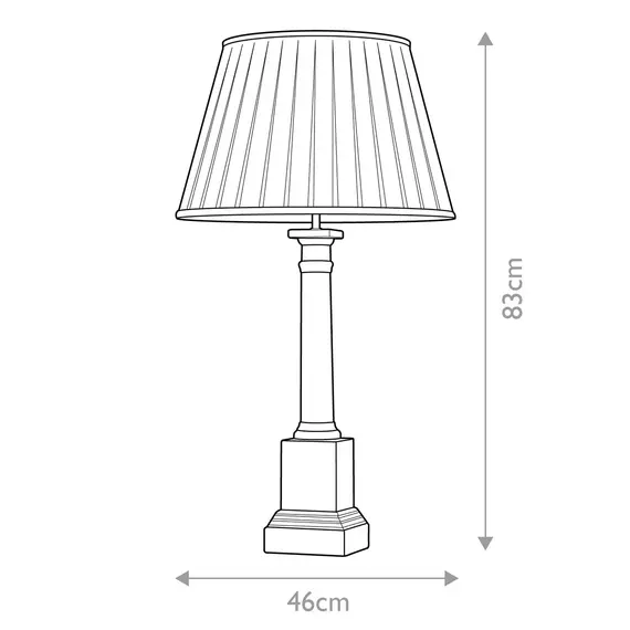 Настолна лампа Louviers 1xE27 Tall Empire Shade Oxblood and Gold Designer's Lightbox DL-LOUVIERS-TL | Osvetlenieto.bg