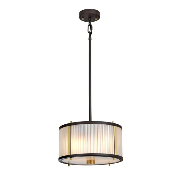Пендел Corona 2xE27 Museum Bronze Dark Brown Painted Aged Brass Elstead Lighting DL-CORONA-2P-BAB | Osvetlenieto.bg