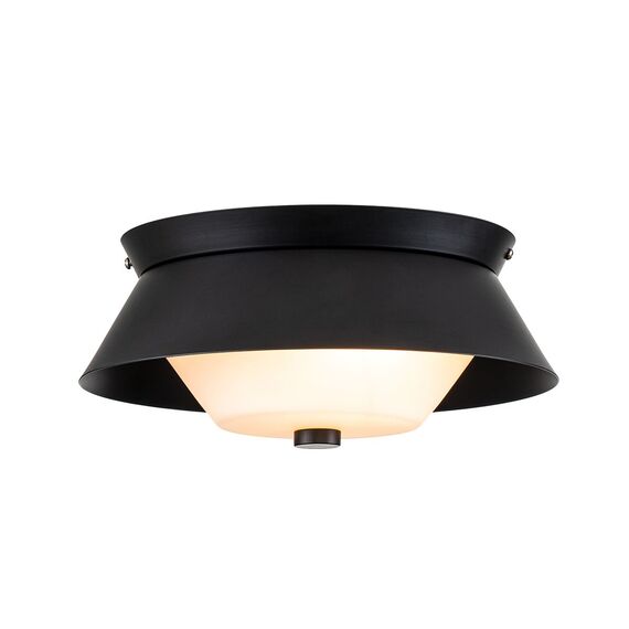 Плафон Bowtie 2xE14 Matte Black Elstead Lighting BOWTIE-F-MB | Osvetlenieto.bg